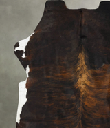 Tricolor XX-Large European Cowhide Rug 7'8"H x 6'11"W #B23061 by Hudson Hides