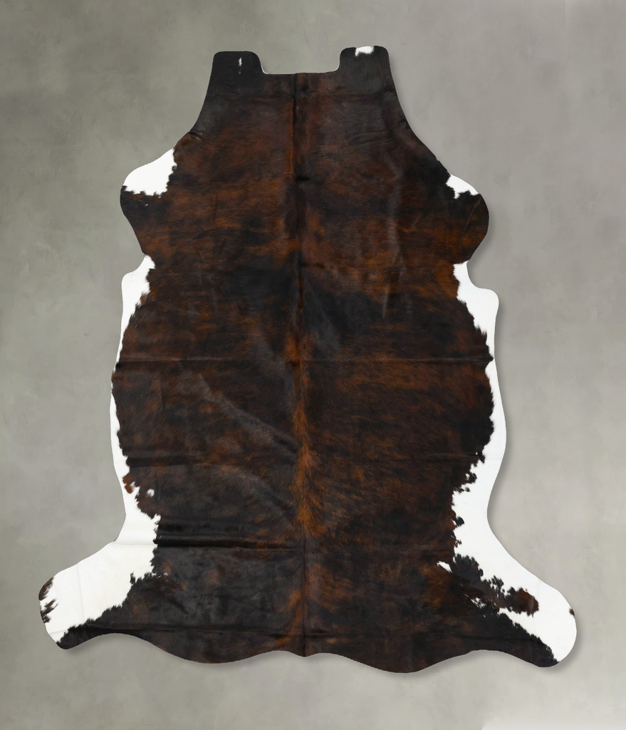 Dark Brindle XX-Large European Cowhide Rug 7'9"H x 6'11"W #B23063 by Hudson Hides