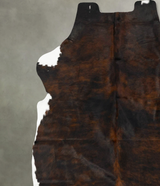 Dark Brindle XX-Large European Cowhide Rug 7'9"H x 6'11"W #B23063 by Hudson Hides