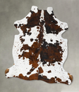 Tricolor X-Large European Cowhide Rug 7'6"H x 6'6"W #B23075 by Hudson Hides