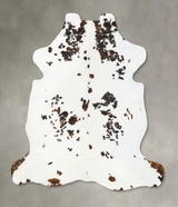 Tricolor X-Large European Cowhide Rug 7'0"H x 6'6"W #B23078 by Hudson Hides