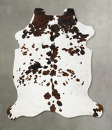 Tricolor X-Large European Cowhide Rug 7'2"H x 6'5"W #B23082 by Hudson Hides