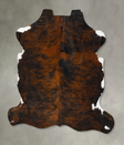Dark Brindle X-Large European Cowhide Rug 7'0"H x 6'6"W #B23090 by Hudson Hides