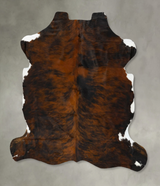 Dark Brindle X-Large European Cowhide Rug 7'0"H x 6'6"W #B23090 by Hudson Hides