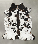 Tricolor X-Large European Cowhide Rug 7'2"H x 6'0"W #B23093 by Hudson Hides