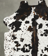 Tricolor X-Large European Cowhide Rug 7'2"H x 6'0"W #B23093 by Hudson Hides