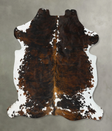 Tricolor X-Large European Cowhide Rug 7'2"H x 6'0"W #B23105 by Hudson Hides