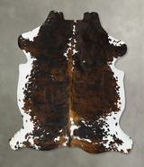Tricolor X-Large European Cowhide Rug 7'2"H x 6'0"W #B23105 by Hudson Hides