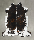 Tricolor X-Large European Cowhide Rug 6'11"H x 6'6"W #B23106 by Hudson Hides