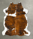 Tricolor X-Large European Cowhide Rug 7'3"H x 6'4"W #B23109 by Hudson Hides