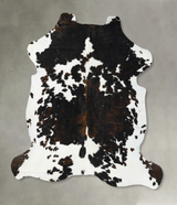 Tricolor XX-Large European Cowhide Rug 7'7"H x 7'2"W #B23114 by Hudson Hides