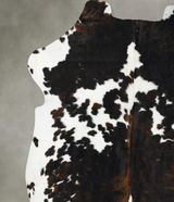 Tricolor XX-Large European Cowhide Rug 7'7"H x 7'2"W #B23114 by Hudson Hides