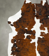 Tricolor XX-Large European Cowhide Rug 7'7"H x 6'11"W #B23119 by Hudson Hides
