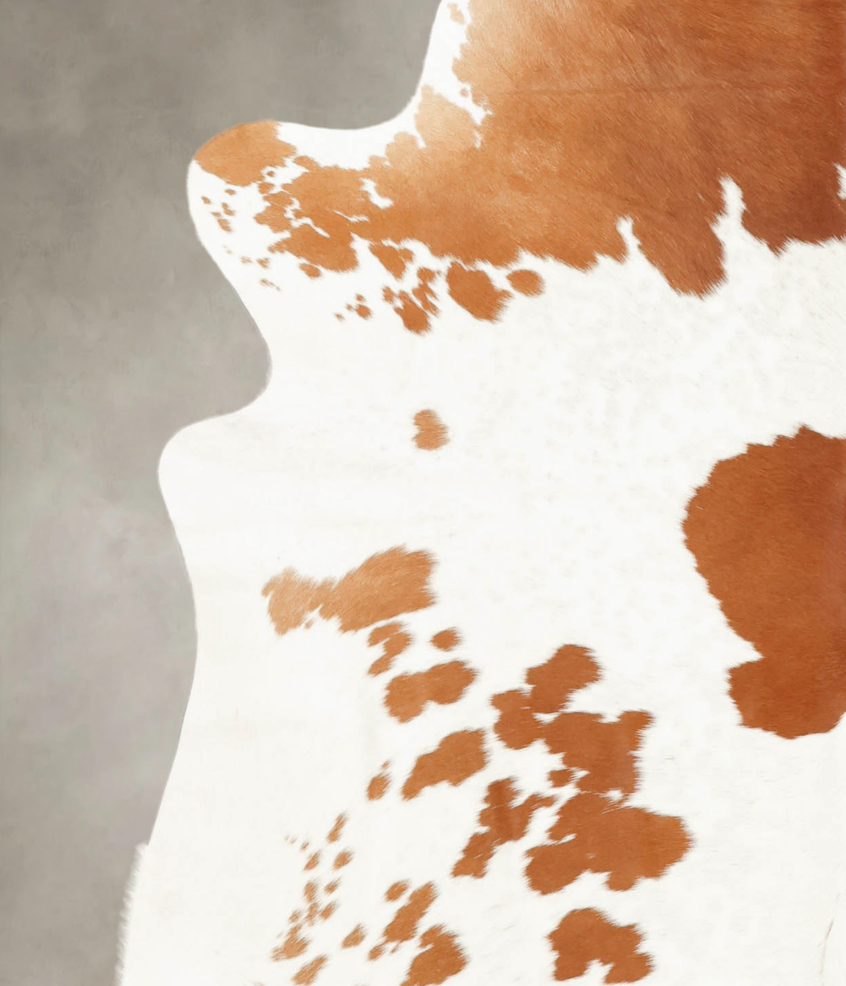 Brown and White X-Large Brazilian Cowhide Rug 7'2"H x 6'5"W #B2312 by Hudson Hides