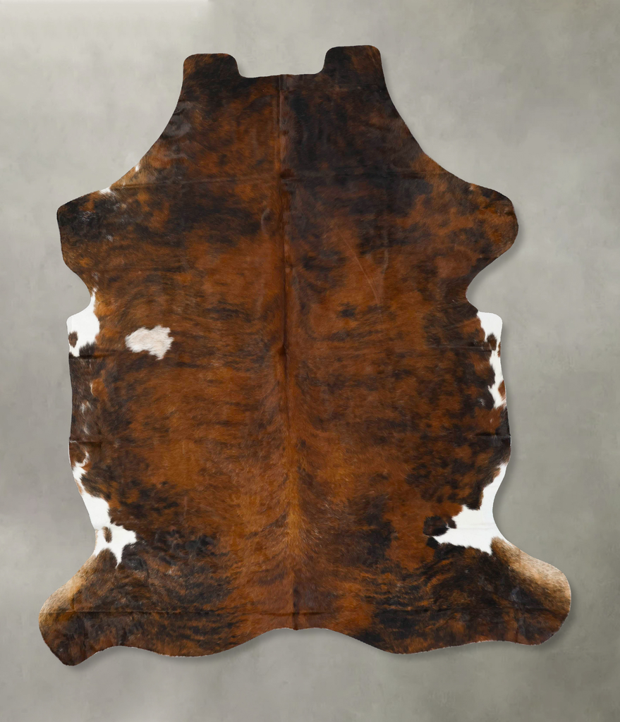 Dark Brindle XX-Large European Cowhide Rug 7'11"H x 6'5"W #B23123 by Hudson Hides