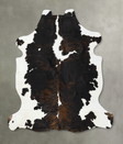 Tricolor XX-Large European Cowhide Rug 7'7"H x 7'0"W #B23133 by Hudson Hides
