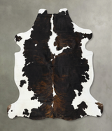 Tricolor XX-Large European Cowhide Rug 7'7"H x 7'0"W #B23133 by Hudson Hides