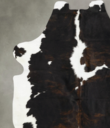 Tricolor XX-Large European Cowhide Rug 7'7"H x 7'0"W #B23133 by Hudson Hides