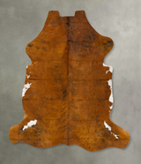 Medium Brindle XX-Large European Cowhide Rug 8'5"H x 7'4"W #B23136 by Hudson Hides
