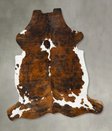 Tricolor XX-Large European Cowhide Rug 8'0"H x 6'10"W #B23138 by Hudson Hides