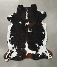 Tricolor XX-Large European Cowhide Rug 7'9"H x 7'5"W #B23141 by Hudson Hides