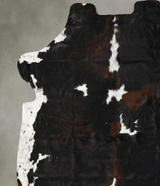 Tricolor XX-Large European Cowhide Rug 7'9"H x 7'5"W #B23141 by Hudson Hides