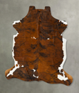Tricolor XX-Large European Cowhide Rug 7'11"H x 6'10"W #B23143 by Hudson Hides