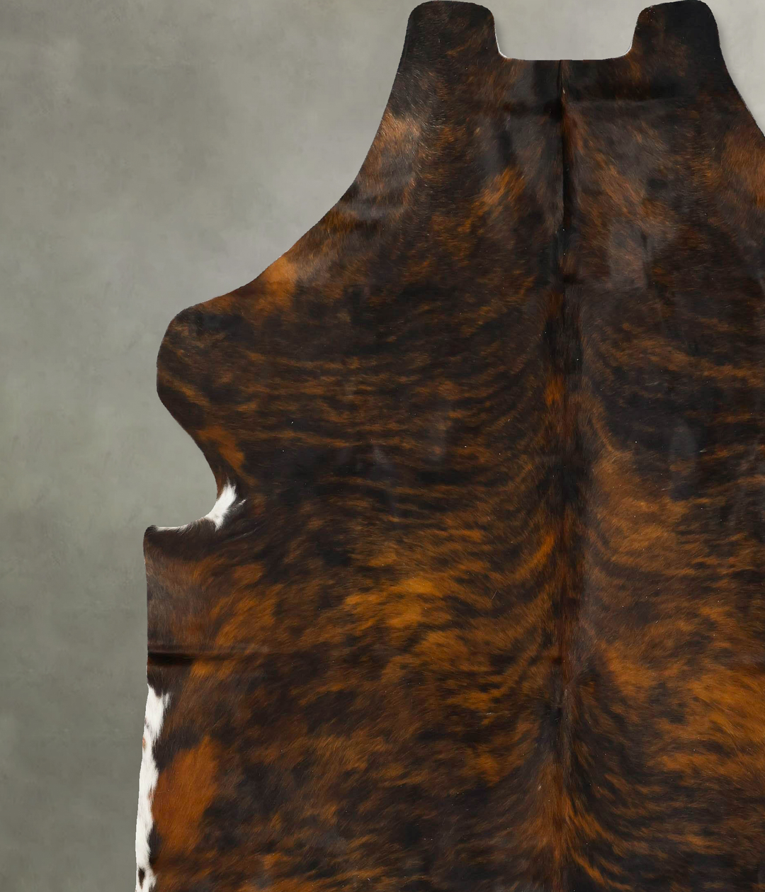 Dark Brindle XX-Large European Cowhide Rug 8'3"H x 7'4"W #B23146 by Hu