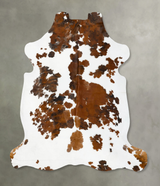 Tricolor X-Large European Cowhide Rug 7'5"H x 6'8"W #B23149 by Hudson Hides