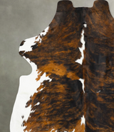 Tricolor XX-Large European Cowhide Rug 7'9"H x 6'11"W #B23155 by Hudson Hides