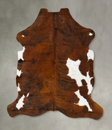 Tricolor XX-Large European Cowhide Rug 8'6"H x 7'2"W #B23160 by Hudson Hides