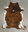 Tricolor XX-Large European Cowhide Rug 8'1"H x 6'11"W #B23171 by Hudson Hides