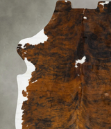 Tricolor XX-Large European Cowhide Rug 8'1"H x 6'11"W #B23171 by Hudson Hides