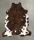 Tricolor XX-Large European Cowhide Rug 7'6"H x 6'10"W #B23172 by Hudson Hides