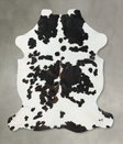 Tricolor XX-Large European Cowhide Rug 7'8"H x 6'8"W #B23176 by Hudson Hides