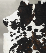 Tricolor XX-Large European Cowhide Rug 8'5"H x 7'6"W #B23180 by Hudson Hides