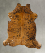 Medium Brindle XX-Large European Cowhide Rug 8'1"H x 7'0"W #B23181 by Hudson Hides