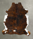 Tricolor XX-Large European Cowhide Rug 7'11"H x 6'5"W #B23183 by Hudson Hides