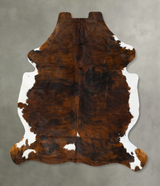 Tricolor XX-Large European Cowhide Rug 7'11"H x 6'5"W #B23183 by Hudson Hides