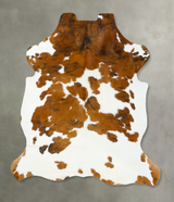 Tricolor XX-Large European Cowhide Rug 8'0"H x 6'9"W #B23189 by Hudson Hides