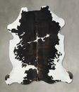 Tricolor XX-Large European Cowhide Rug 8'1"H x 7'2"W #B23194 by Hudson Hides