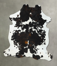 Tricolor XX-Large European Cowhide Rug 8'7"H x 7'0"W #B23198 by Hudson Hides