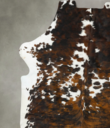 Tricolor XX-Large European Cowhide Rug 8'7"H x 7'1"W #B23200 by Hudson Hides