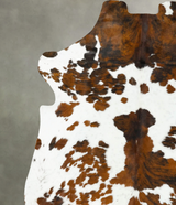 Tricolor XX-Large European Cowhide Rug 7'11"H x 6'8"W #B23201 by Hudson Hides