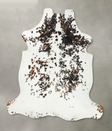 Tricolor XX-Large European Cowhide Rug 7'10"H x 7'0"W #B23205 by Hudson Hides