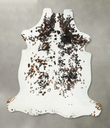 Tricolor XX-Large European Cowhide Rug 7'10"H x 7'0"W #B23205 by Hudson Hides