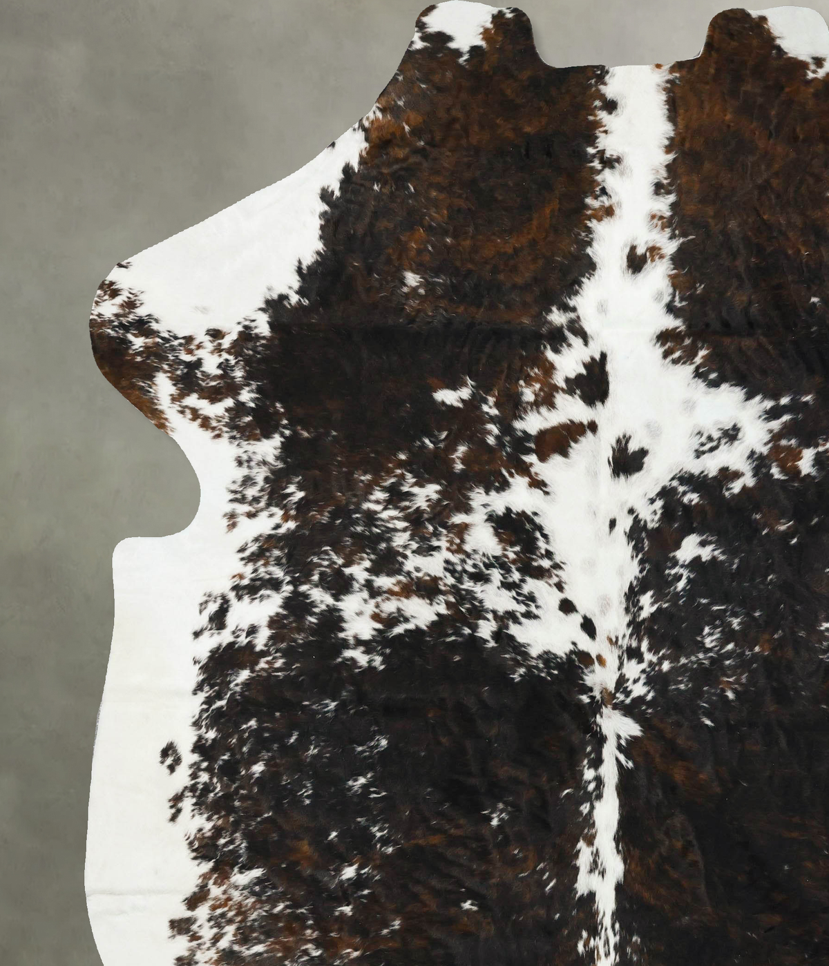 Tricolor XX-Large European Cowhide Rug 8'9"H x 7'0"W #B23206 by Hudson Hides