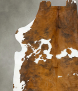 Tricolor XX-Large European Cowhide Rug 7'8"H x 6'11"W #B23207 by Hudson Hides