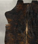 Dark Brindle XX-Large European Cowhide Rug 7'7"H x 6'8"W #B23211 by Hudson Hides