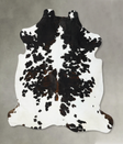 Tricolor XX-Large European Cowhide Rug 7'6"H x 7'0"W #B23218 by Hudson Hides